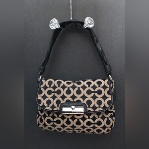 Coach Black/Cream Purse